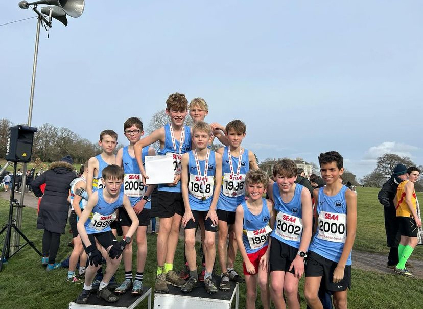 WSEH AC Gold for U13 Boys at the Southern Cross Country