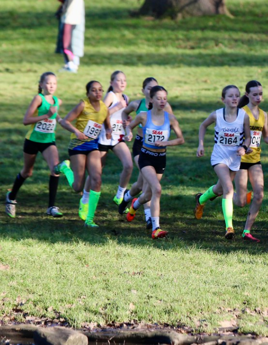 Mia Lennox-Imbastari SEAA Cross Country Beckenham 25th Jan 2025. Photo Mark Hookway