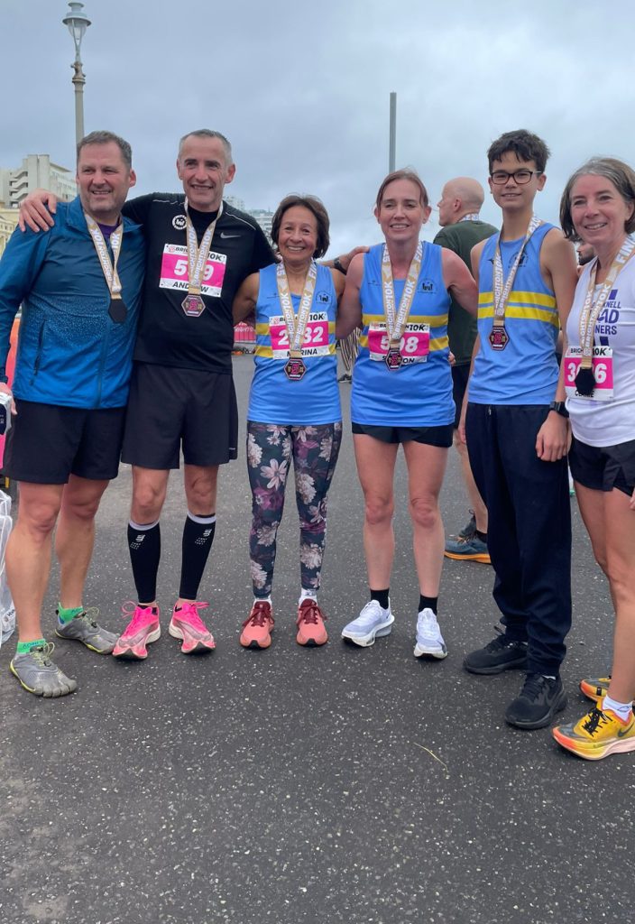 Brighton 10K Marina Stedman, Sharon Clutterbuck, Euan Totays and Clair Welch