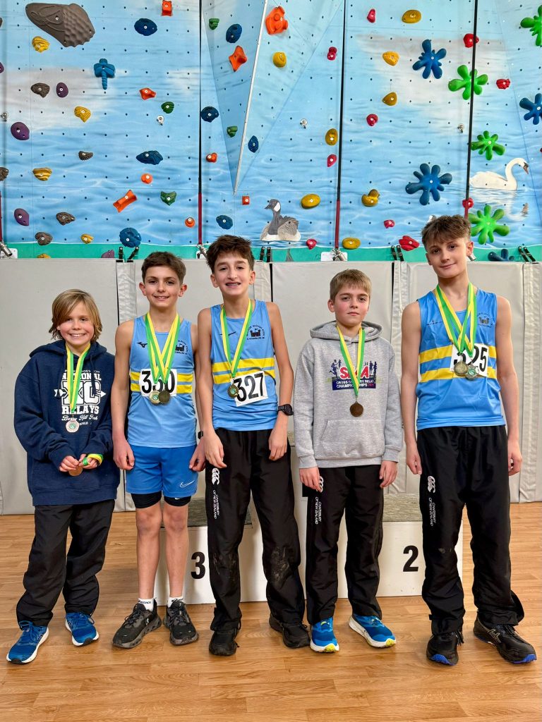 Cameron Blackburne, Ben Welch, Humphrey Eddie Evans and Reuben Webb U13 Boys