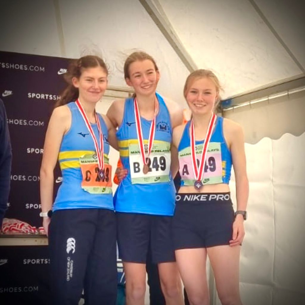 U20 Women Bronze Medallists, Ana Passos, Yasmin Grant and Ella Davey
