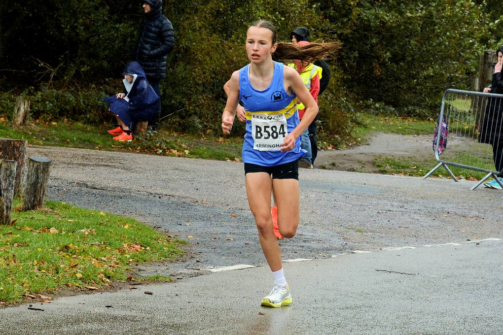 Kaiya Mccrabbe bronze medallist U15 Girls National Road Relays 2025